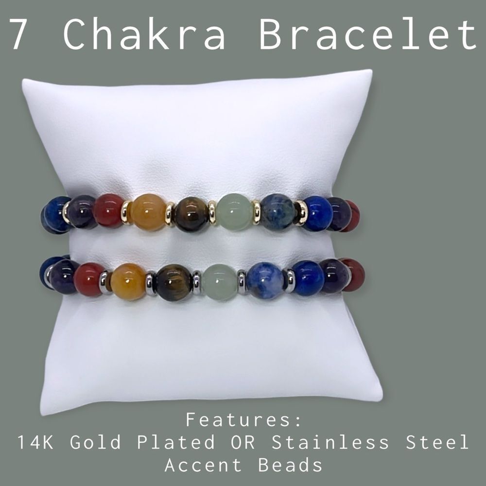 NWT Wool + Pepper Co. 7 Chakra Bracelet